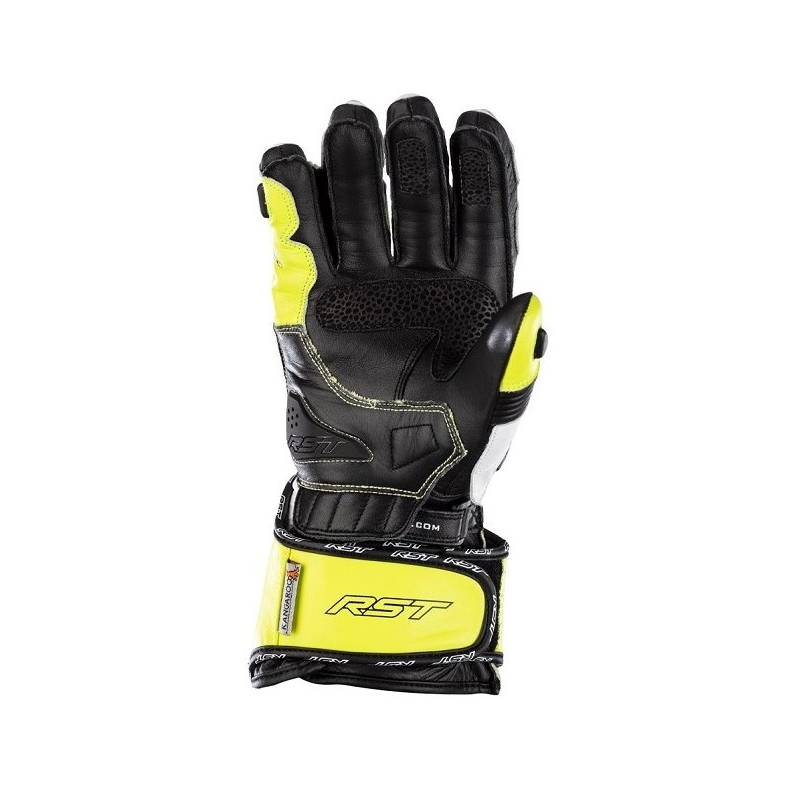 Motoristične rokavice RST Tractech Evo 4 CE black-white-fluo yellow razprodaja