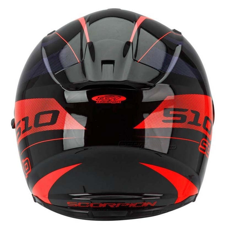 Moto integralna čelada Scorpion EXO-510 Stage črno-rdeča razprodaja