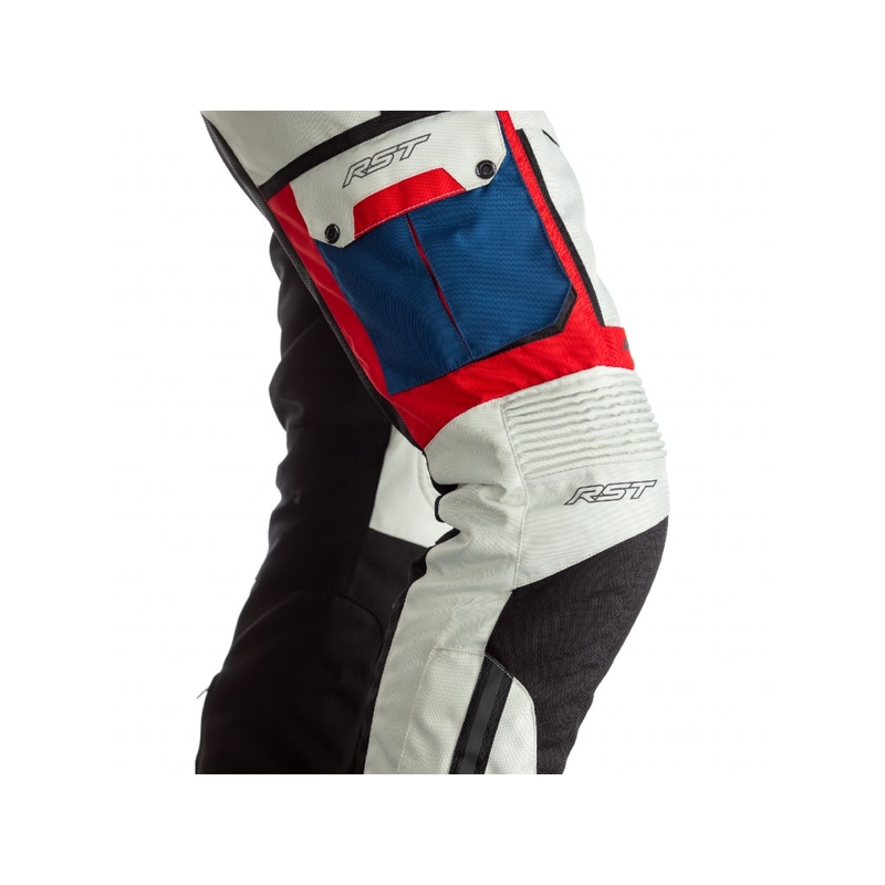 RST Pro Series Adventure-X CE Black-Silver-Blue-Red Motoristične hlače razprodaja