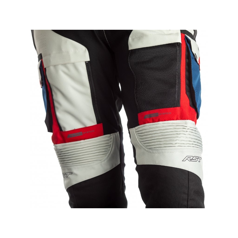 RST Pro Series Adventure-X CE Black-Silver-Blue-Red Motoristične hlače razprodaja