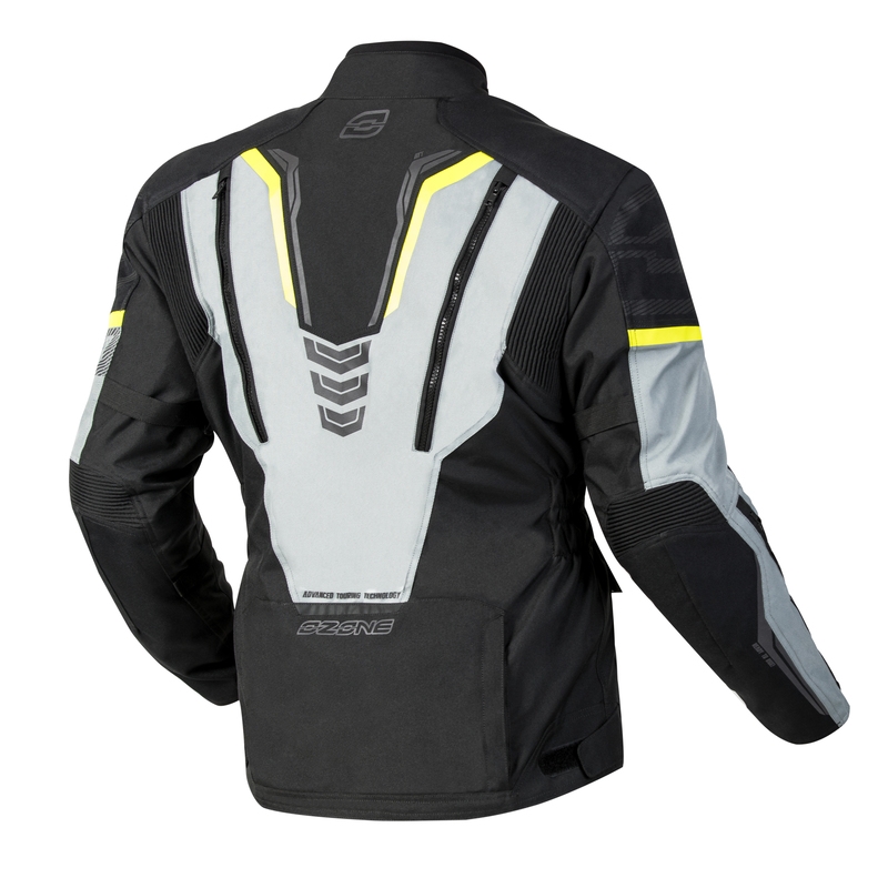 Motoristična jakna Ozone Tour III black-grey-fluo yellow