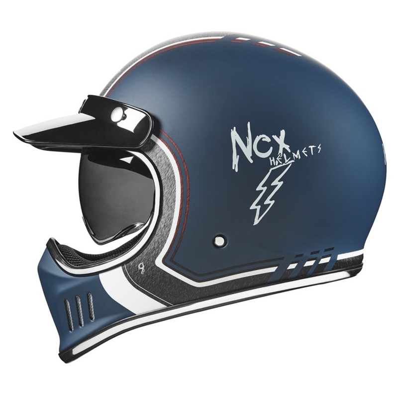 Integralna motoristična čelada NOX PREMIUM Seventy Nine modra