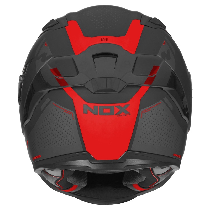 Integralna motoristična čelada NOX N303-S Neo črno-rdeča
