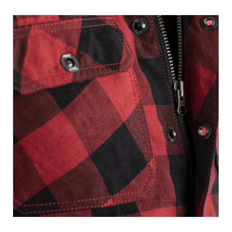 Motoristična majica RST X Lumberjack CE črno-rdeča razprodaja