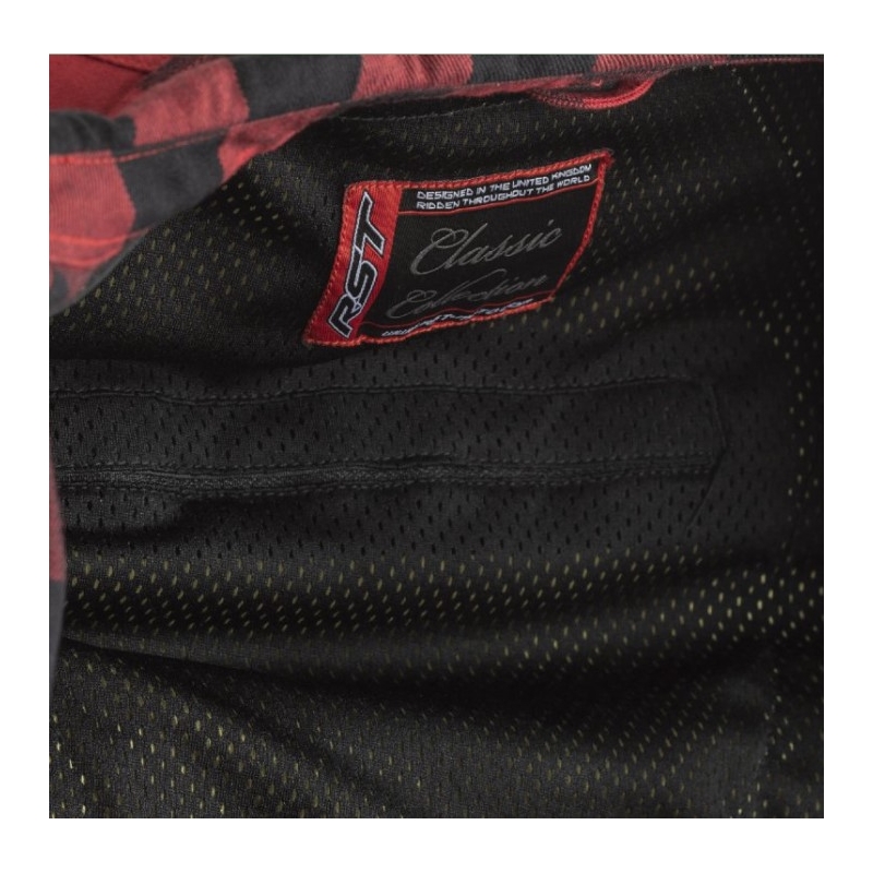 Motoristična majica RST X Lumberjack CE črno-rdeča razprodaja