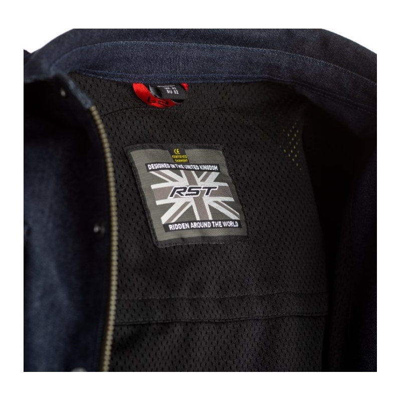 Motoristična majica RST X Denim CE temno modra naprodaj razprodaja
