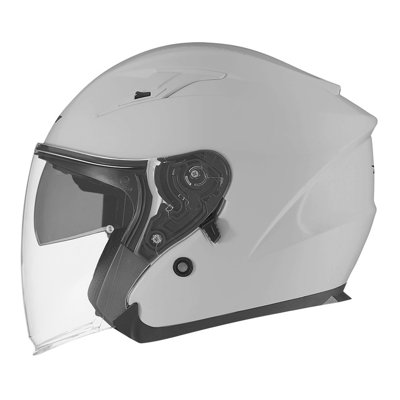 Odprta motoristična čelada NOX N128 siva