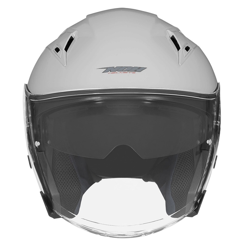 Odprta motoristična čelada NOX N128 siva