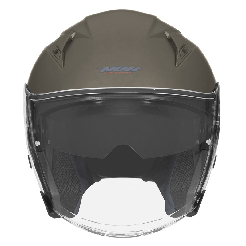 Odprta motoristična čelada NOX N128 khaki razprodaja