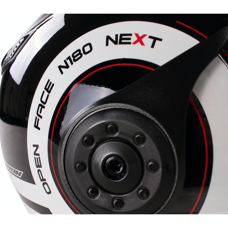 Nox N180 Naslednja črno-bela čelada za skuter odprta razprodaja