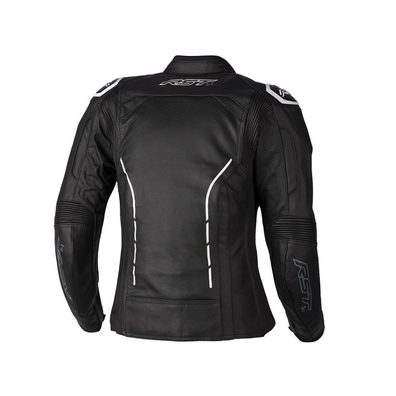 Ženska usnjena motoristična jakna RST S1 CE black and white razprodaja