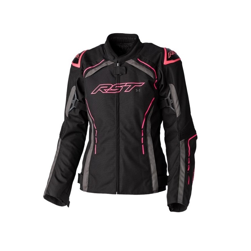 Ženska motoristična jakna RST S1 CE black-grey-pink razprodaja