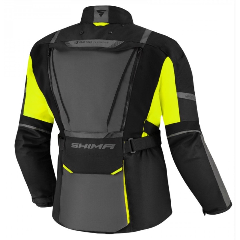 Motoristična jakna Shima Hero 2.0 black-grey-fluo yellow