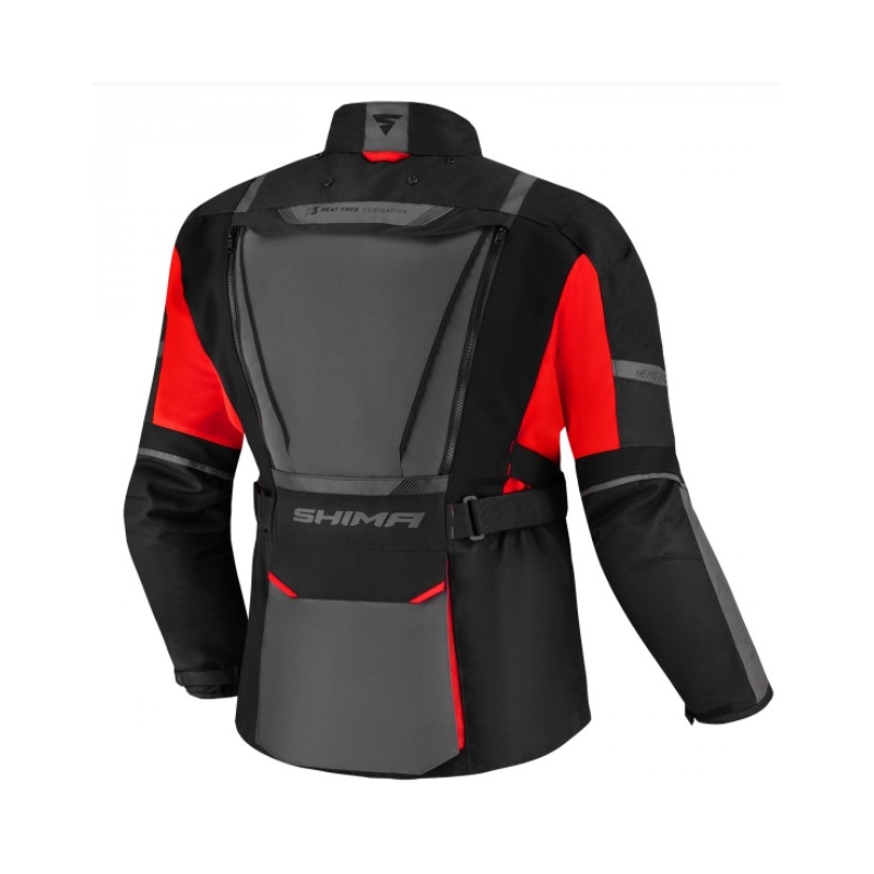 Motoristična jakna Shima Hero 2.0 black-grey-red
