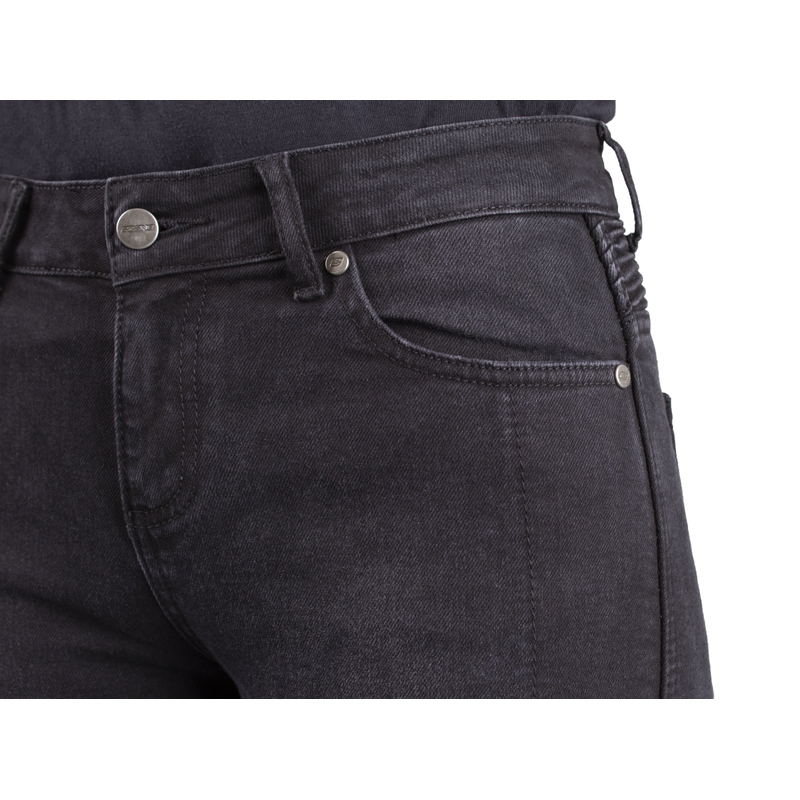 Ženske hlače Ozone Agness II Black Motorcycle Jeans