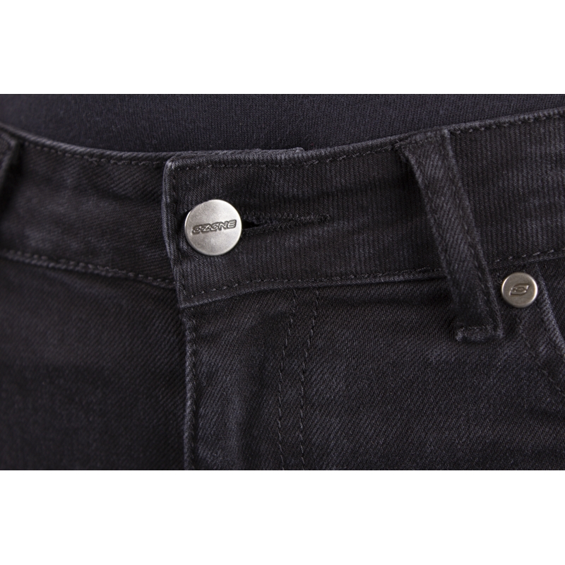 Ženske hlače Ozone Agness II Black Motorcycle Jeans