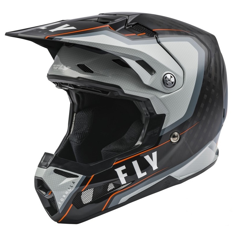 Motokros čelada FLY Racing Formula Carbon Axon black-grey-orange