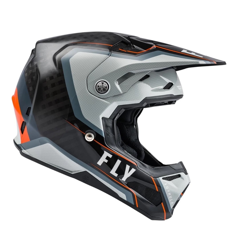 Motokros čelada FLY Racing Formula Carbon Axon black-grey-orange