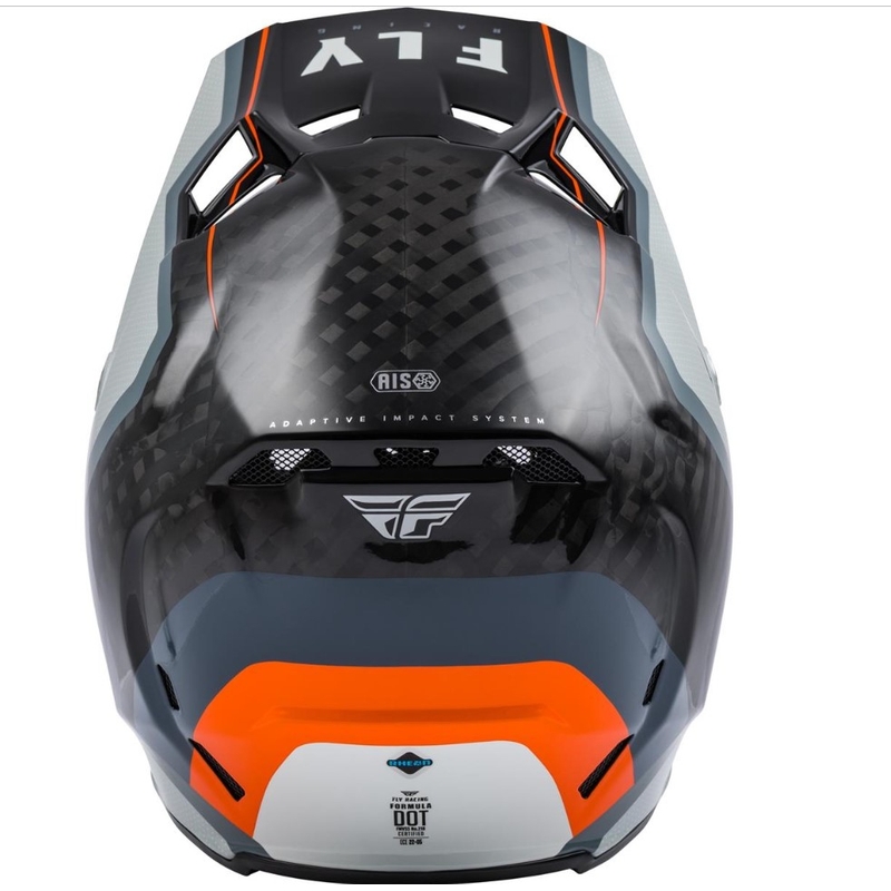 Motokros čelada FLY Racing Formula Carbon Axon black-grey-orange