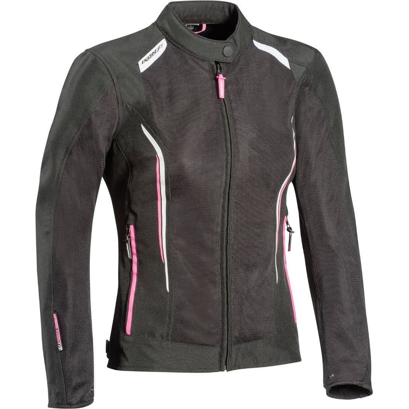 Ženska motoristična jakna IXON Cool Air C black-white-pink razprodaja