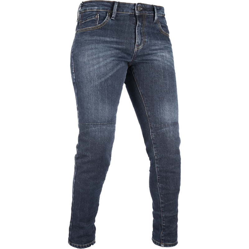 Oxford Original Approved Jeans Ženske motoristične kavbojke tankega kroja v sprani modri barvi naprodaj razprodaja