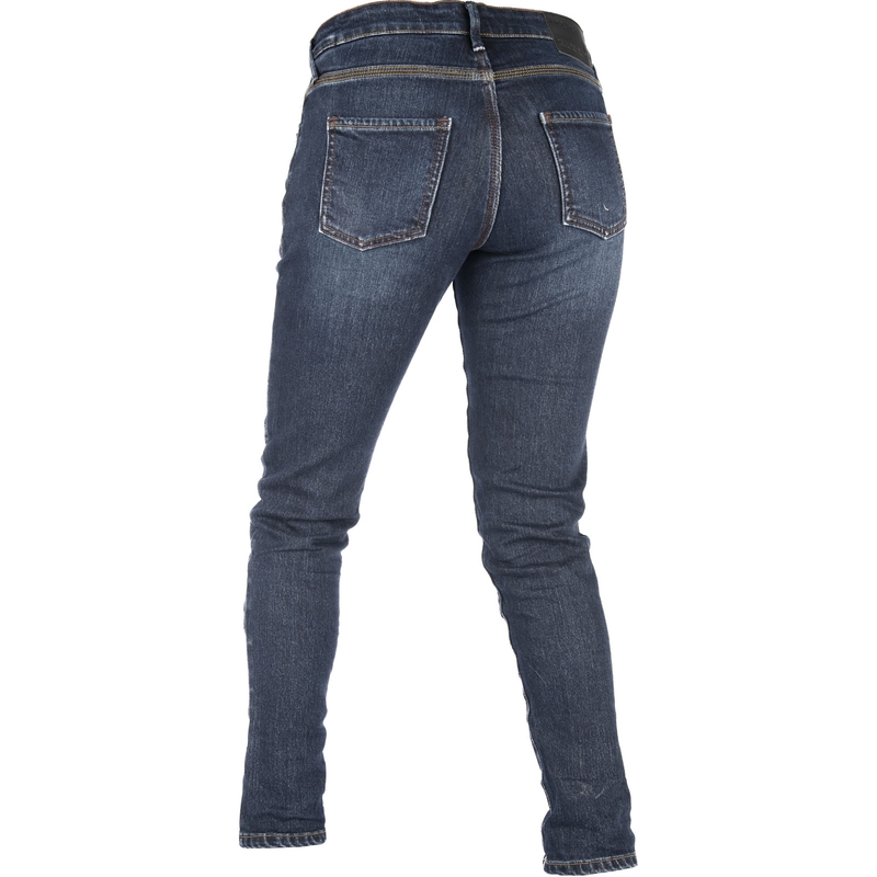 Oxford Original Approved Jeans Ženske motoristične kavbojke tankega kroja v sprani modri barvi naprodaj razprodaja