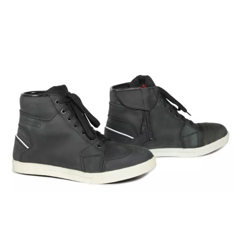 Booster BTX WP Black Motorcycle Boots razprodaja