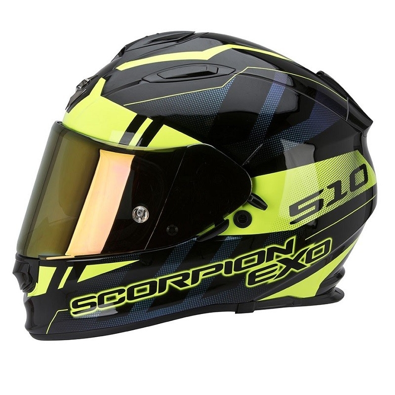 Moto integralna čelada Scorpion EXO-510 Stage črno-rumena razprodaja