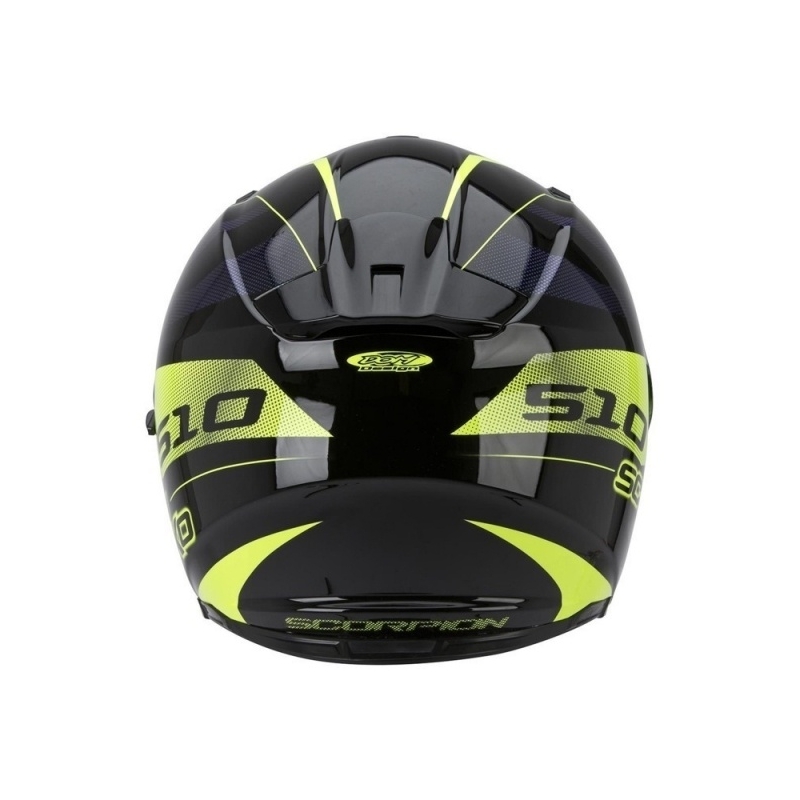 Moto integralna čelada Scorpion EXO-510 Stage črno-rumena razprodaja