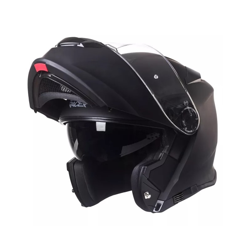 Motociklistična čelada Street Racer SR V1 black mat flip-up