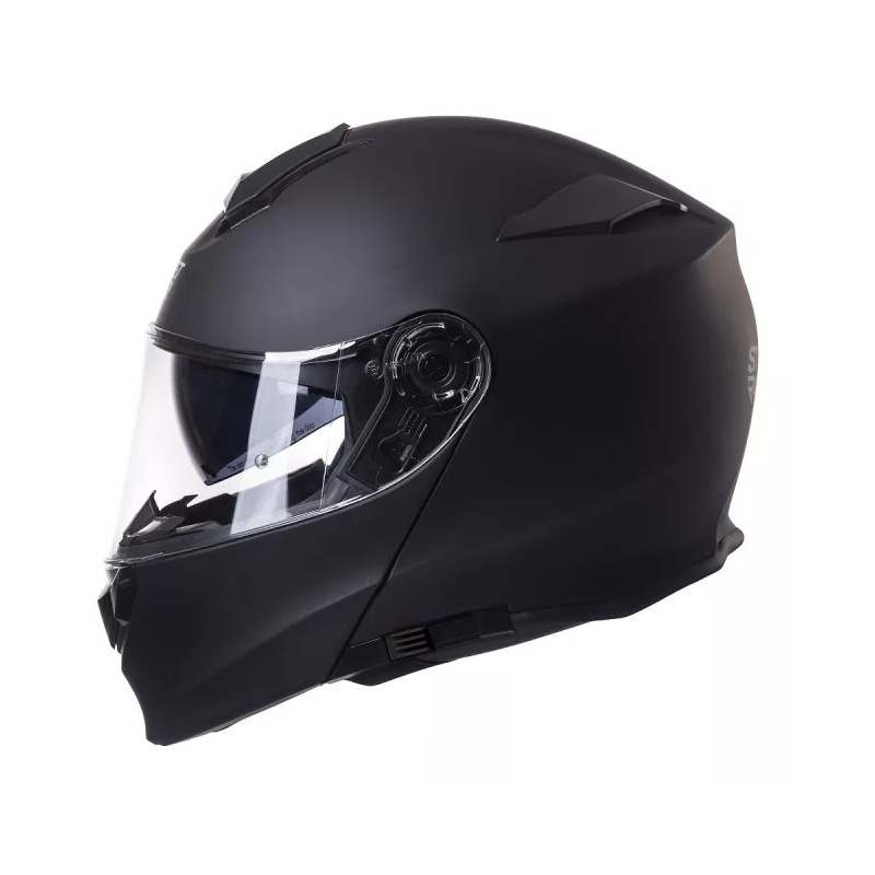 Motociklistična čelada Street Racer SR V1 black mat flip-up