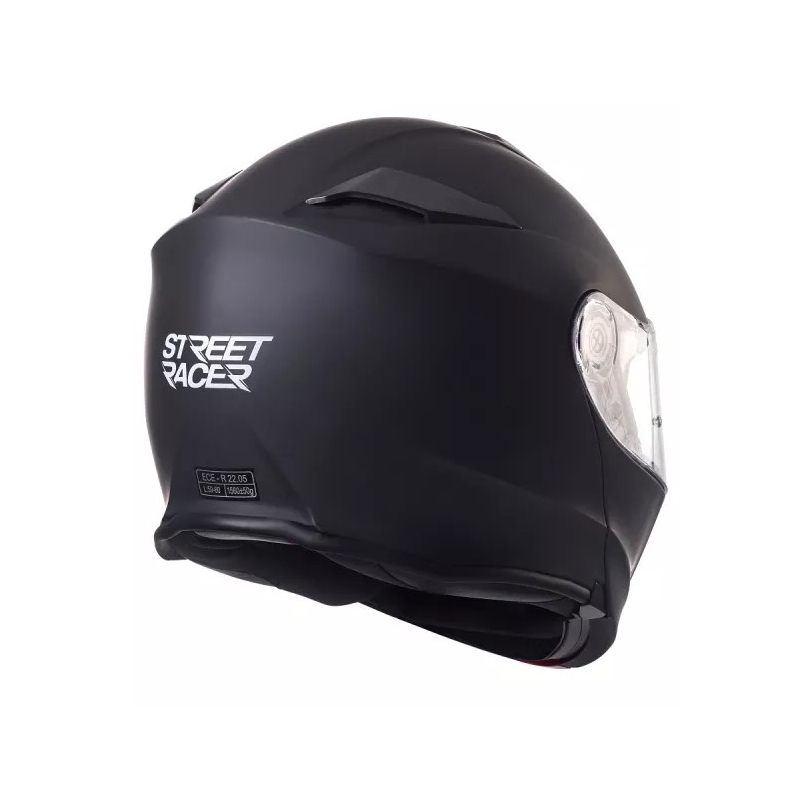 Motociklistična čelada Street Racer SR V1 black mat flip-up