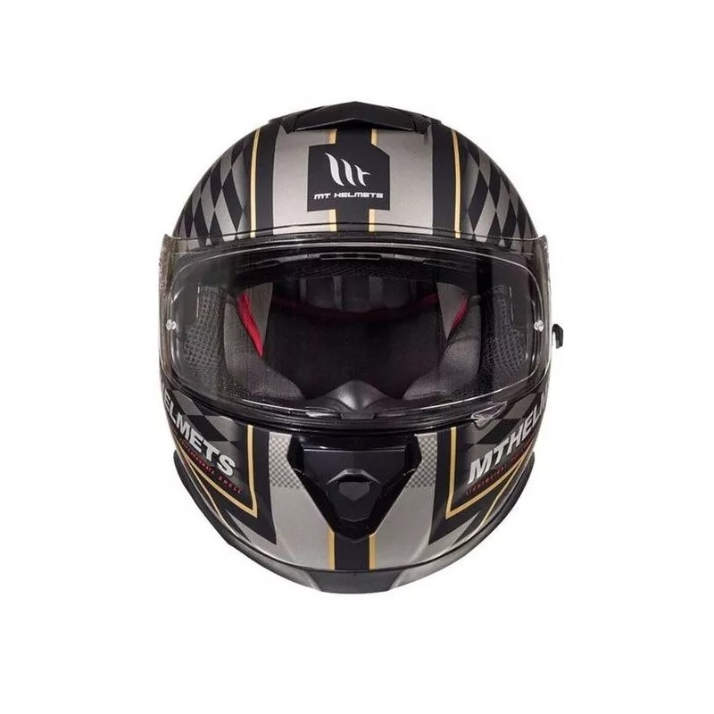 MT Thunder 3 SV isle of man črna in srebrna integralna motoristična čelada razprodaja