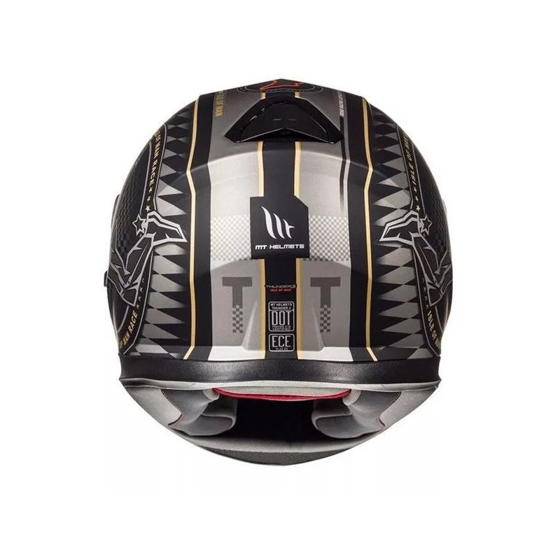 MT Thunder 3 SV isle of man črna in srebrna integralna motoristična čelada razprodaja