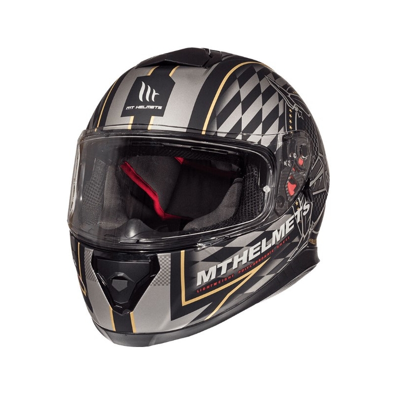 MT Thunder 3 SV isle of man črna in srebrna integralna motoristična čelada razprodaja