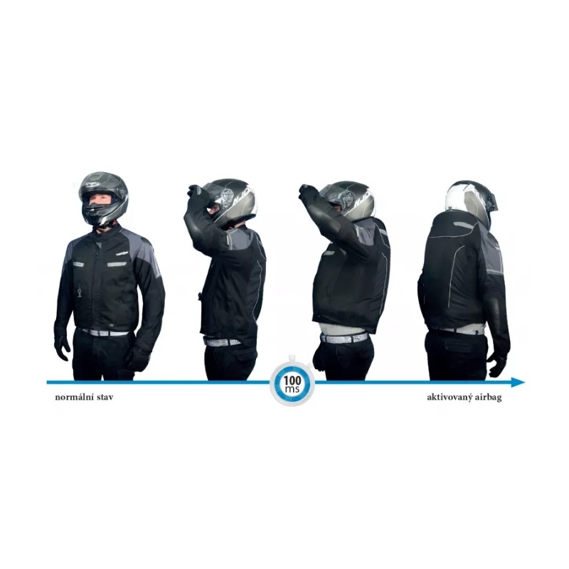 Airbag jakna HELITE Vented black-grey razprodaja