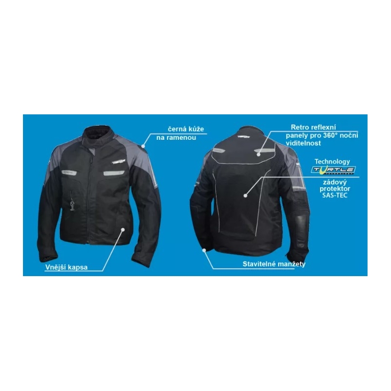 Airbag jakna HELITE Vented black-grey razprodaja