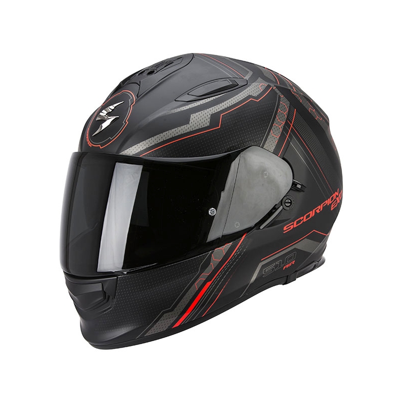 Integralna motoristična čelada Scorpion EXO-510 Air Sync black matte-red razprodaja
