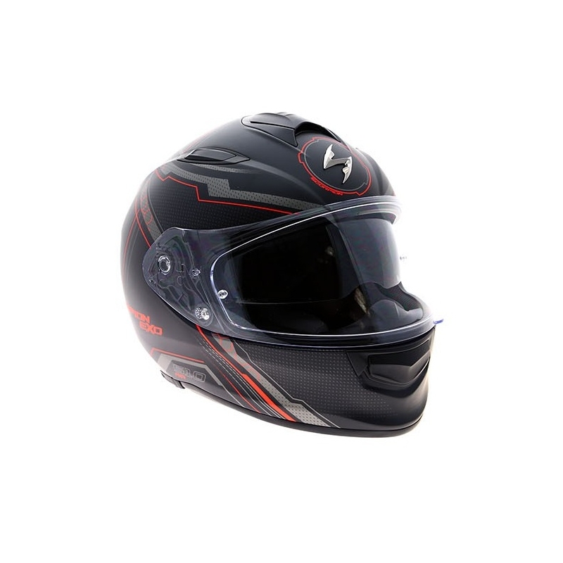 Integralna motoristična čelada Scorpion EXO-510 Air Sync black matte-red razprodaja