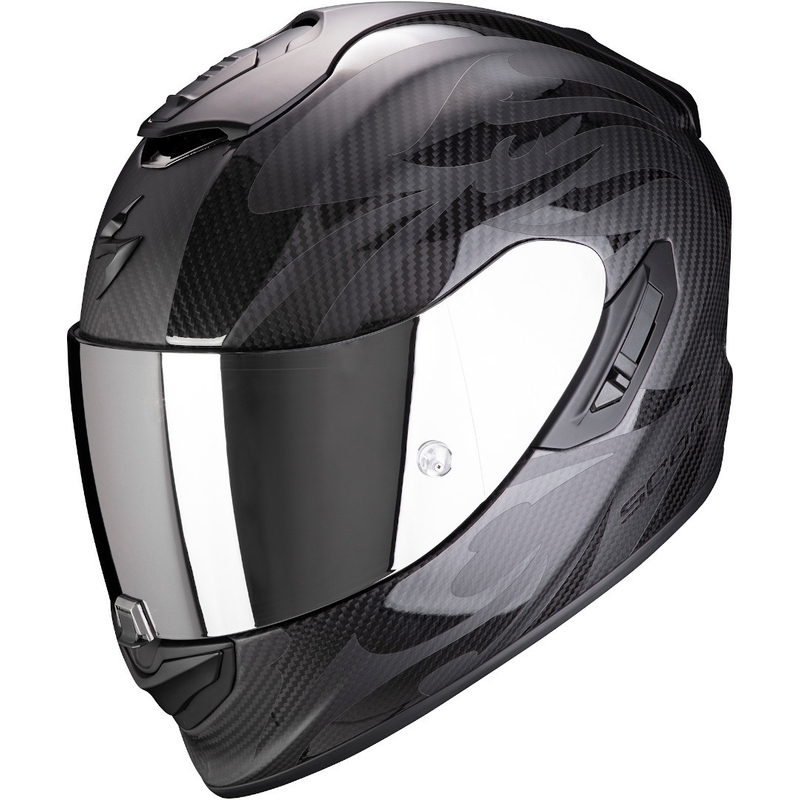 Integralna motoristična čelada Scorpion EXO-1400 Carbon Air Obscura črna