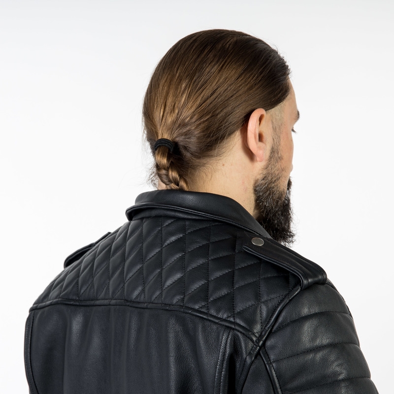 Ozone Ramones Moderna črna motoristična jakna razprodaja