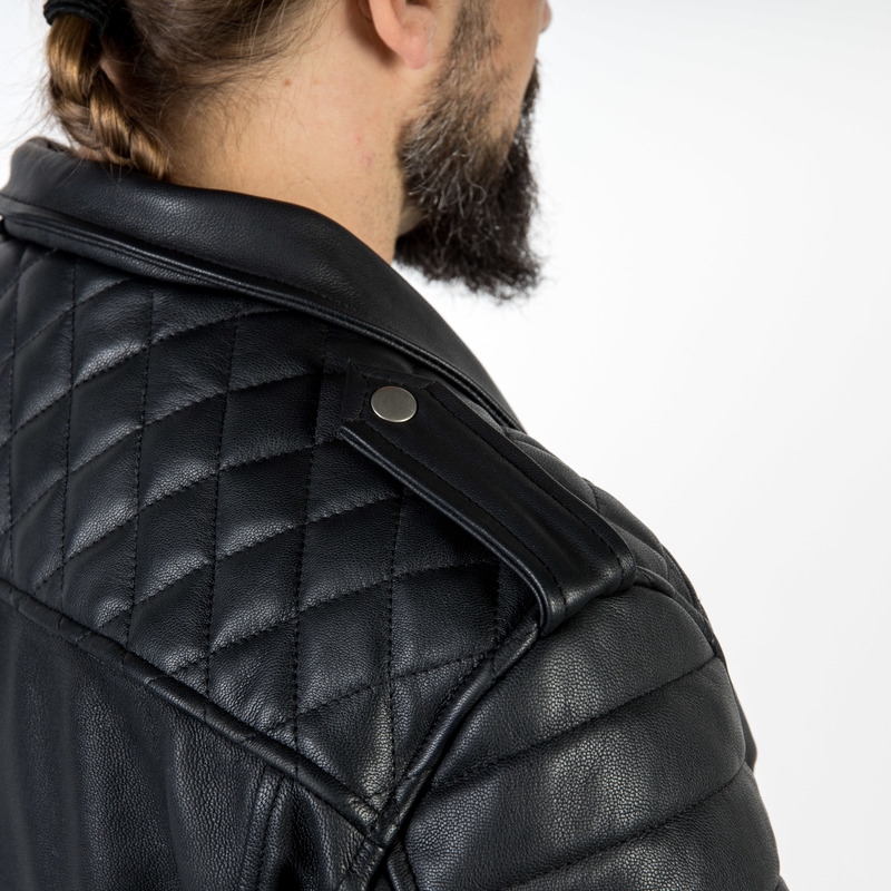 Ozone Ramones Moderna črna motoristična jakna razprodaja