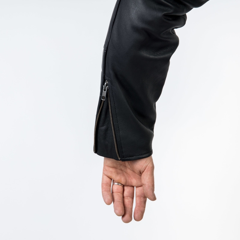 Ozone Ramones Moderna črna motoristična jakna razprodaja