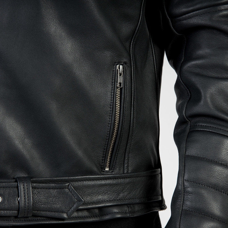 Ozone Ramones Moderna črna motoristična jakna razprodaja