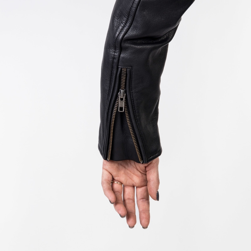 Ženska motoristična jakna Ozone Ramones Modern Black razprodaja
