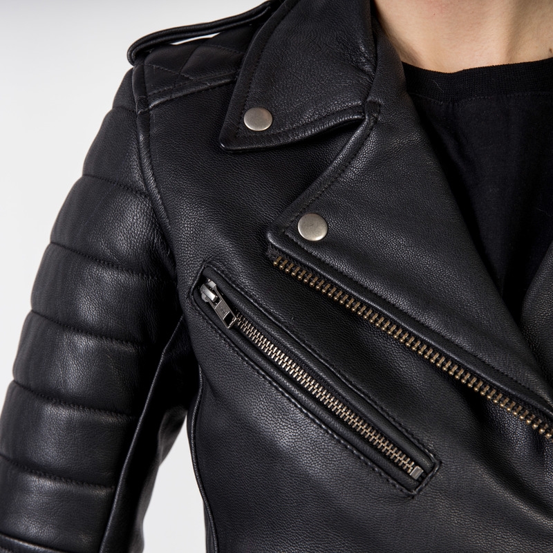 Ženska motoristična jakna Ozone Ramones Modern Black razprodaja