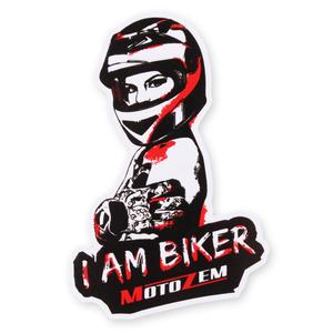 MotoZem I Am Biker Nalepka - Woman maxi