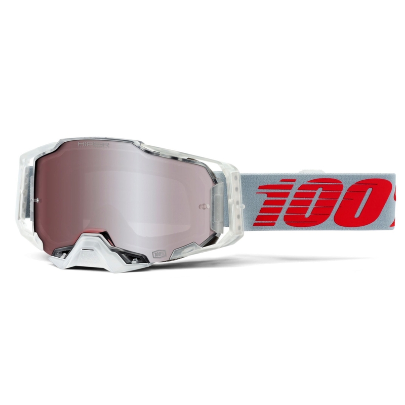 Motokros očala 100% ARMEGA X-Ray-Hiper silver plexi