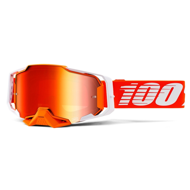Motokros očala 100% ARMEGA Regal orange (zrcalno rdeča pleksi) razprodaja