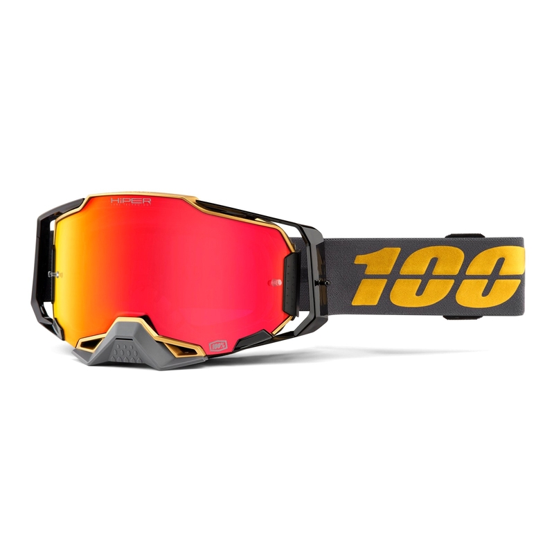 Motokros očala 100% ARMEGA Falcon 5 HIPER siva (rdeča zrcalna stekla)